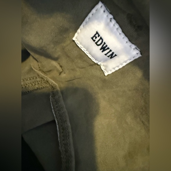 Edwin barrel pants size 27 Olive Green womens Cargo Pants. A53 - Picture 5 of 6
